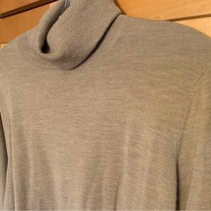 Pendleton Plus size merino wool beige turtleneck sweater